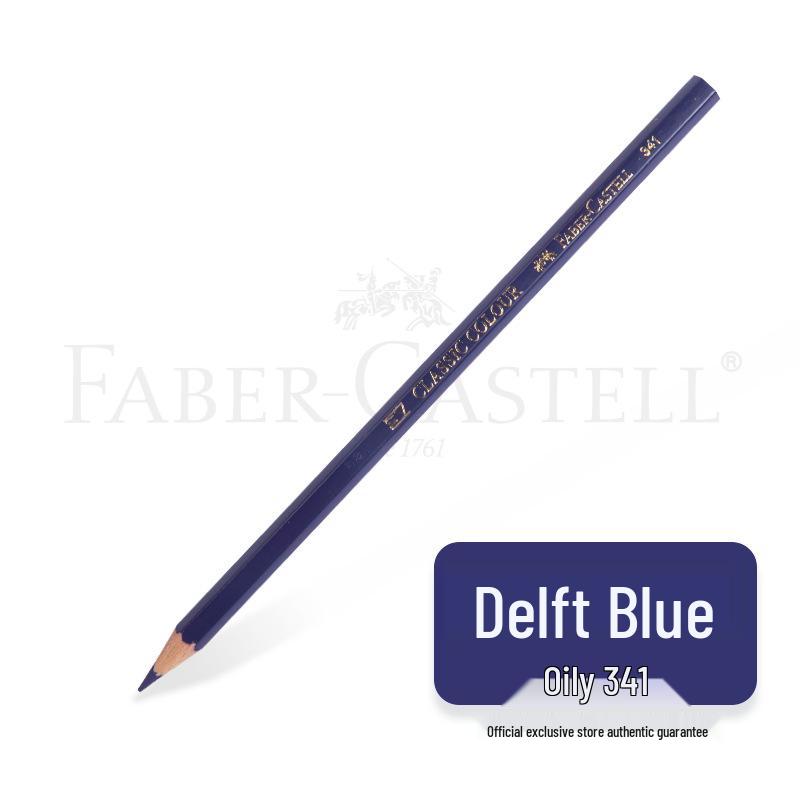 Faber-Castell Art Oil-Based Colored Pencils Set - Red, White, Black, and 60 Single and Complementary Colors.