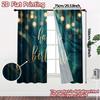 2pcs   2D FLAT PRINTING Curtains (Without Rod) Birthday Vibes Popular Creative Curtains Polyester Curtains Thermal Insulation