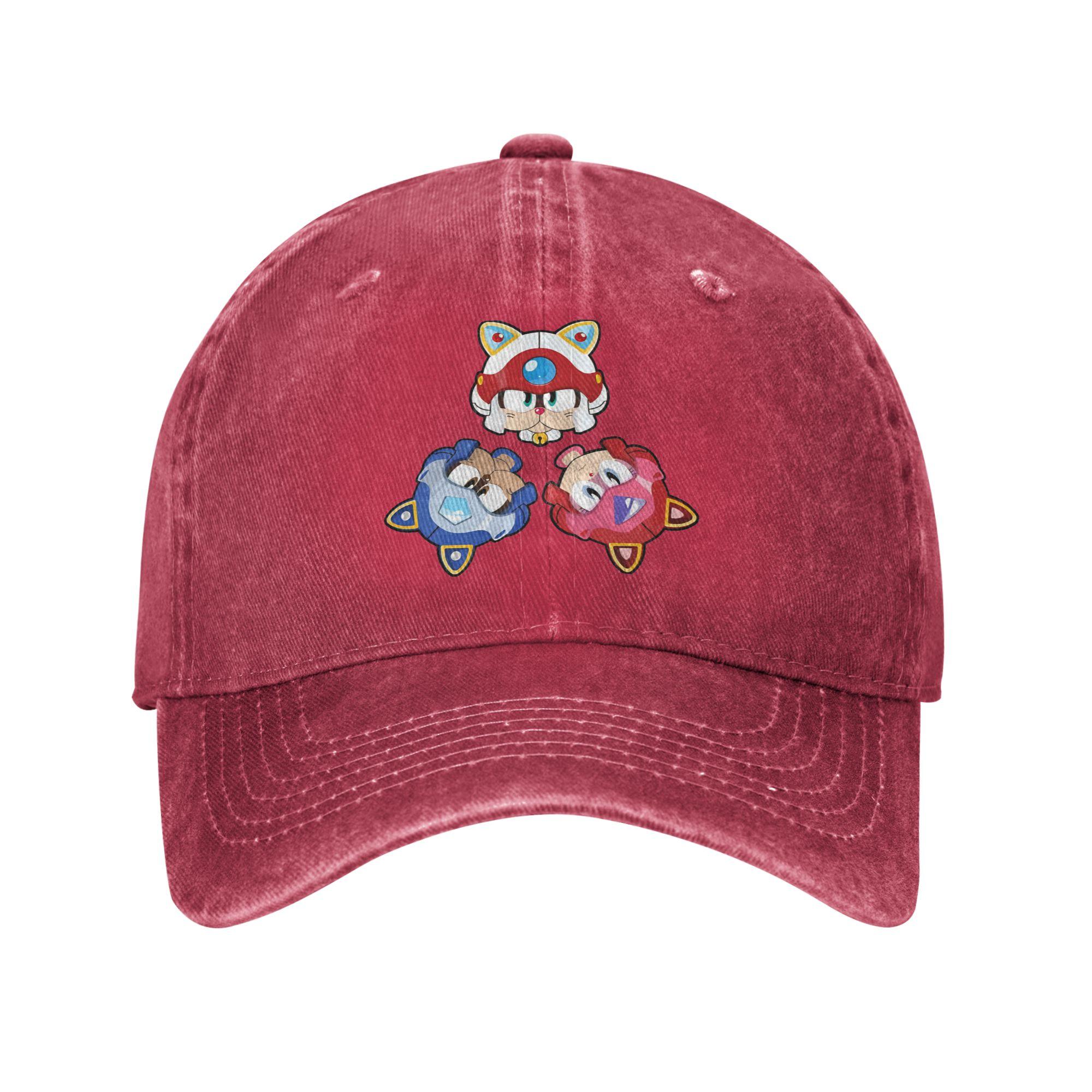 Samurai Pizza Cats Baseball Caps Vintage Distressed Denim Headwear Unisex Women Outdoor Summer Adjustable Caps Hat One Size