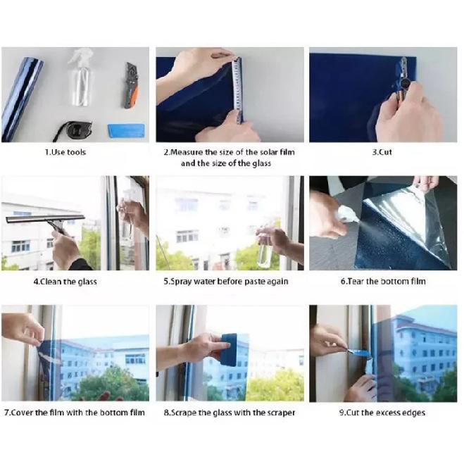 50cmX300cm IR90% Auto Nano ceramic UV protection tinted car window Film solar window tint film
