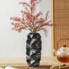 Ceramic Vase Irregular Wrinkles and Patterns Flower Vase Ceramic Handicrafts Flower Arrangement Accessories Home Decoration