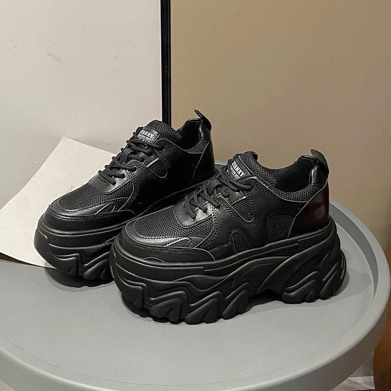 8Cm Thick-soled Mesh Dad Shoes Women's 2025 New Spring Casual Korean Version of Muffin Height-increasing Small Sports Shoes