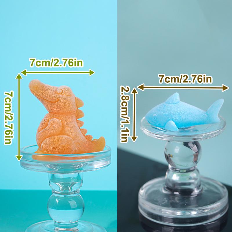 Shark Milk Jelly Silicone Mold Ice Mold Crocodile Baking Diy Mold Pudding Mousse Cake Mold Home Bar Kitchen Supplies