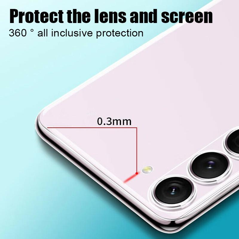 Clear Phone Case For Samsung Galaxy S23 S22 S21 Plus S20 Fe Silicone Soft Cover For Samsung S24 S25 Ultra S26 Plus S25 Edge Case