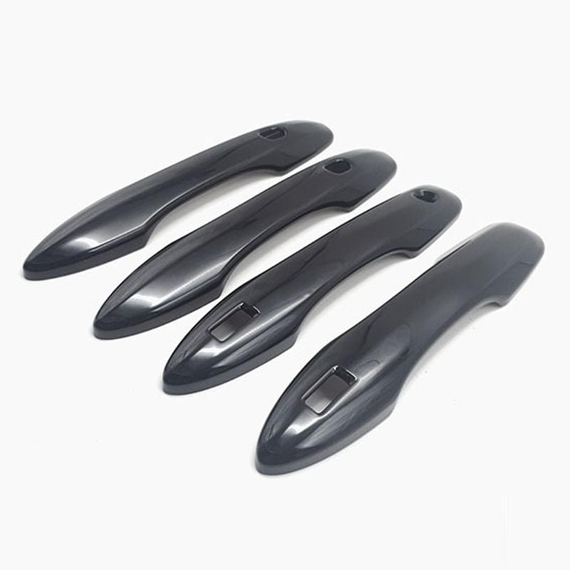 

Углеродное волокно автомобиля Внешние дверные ручки Накладка Защитная крышка для Toyota Voxy Noah R90 чёрный