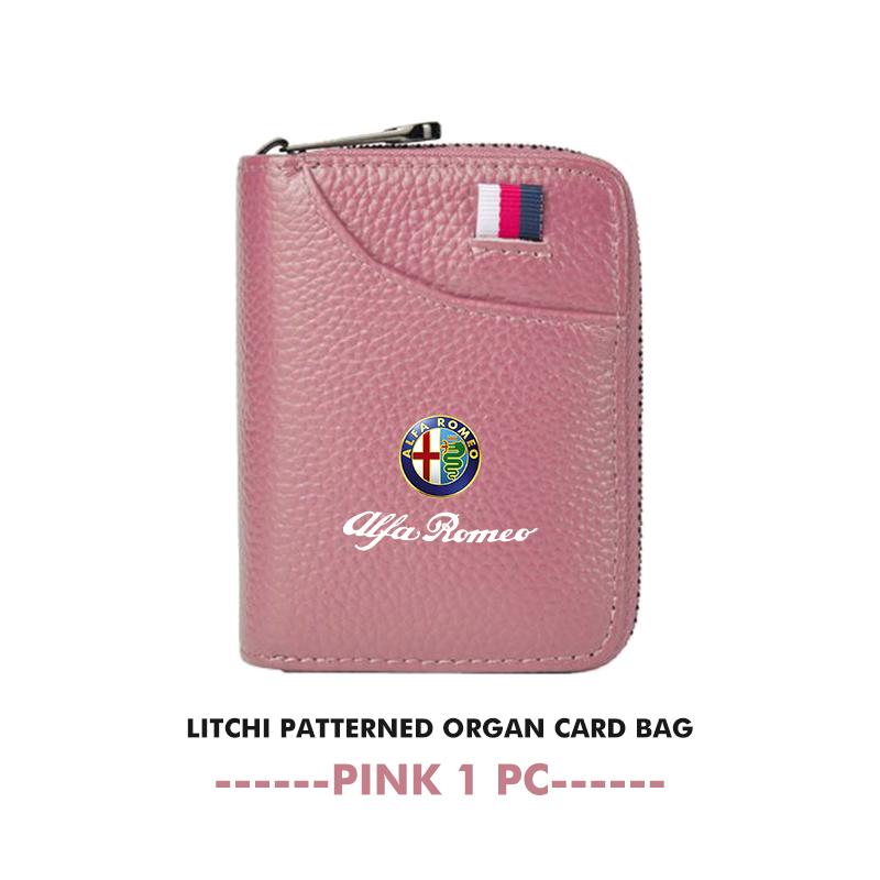 Car Stickers For Alfa Romeo Car Men Women Wallet Multi-functional Coin Cash Storage Bag Card Clip Protector Cover For Alfa Romeo