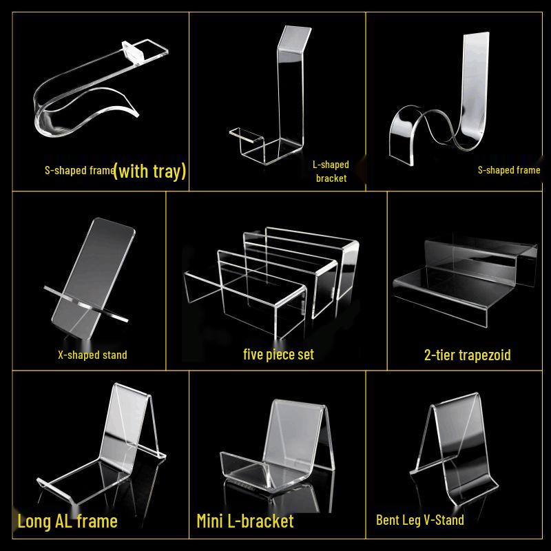 Transparent Acrylic Shoe Display Stand for Adult and Child Shoes