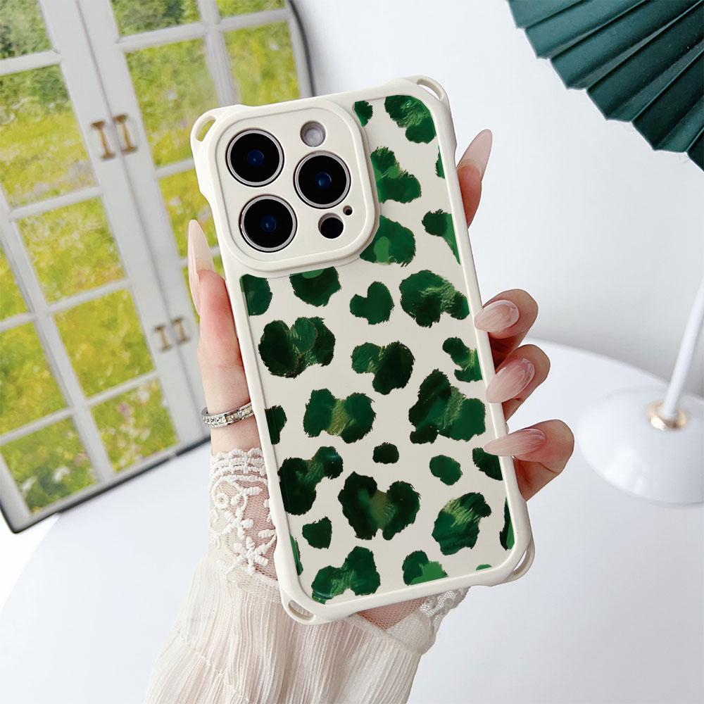 Retro Colorful Purple Leopard Women For Iphone 17 16 15 14 12 Phone Case Four Corner Anti Fall Protection Portable Hanging Rope