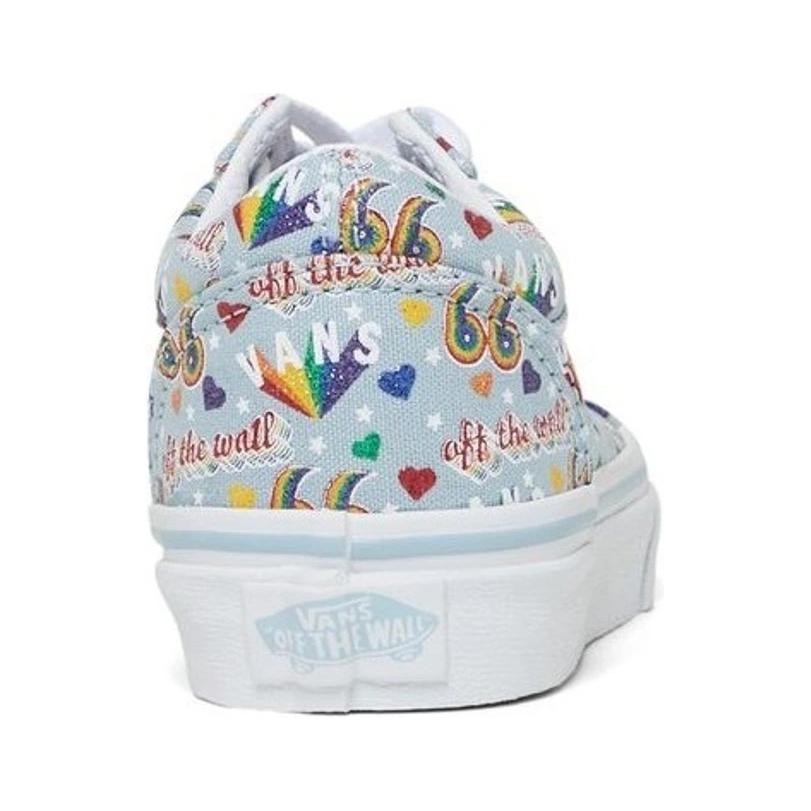 Vans Old Skool Low Top Kids Skate Shoes Rainbow Kids Sneakers VN000W9T9EI