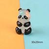 Leuchtende Panda Mini-Figuren Miniatur Panda Mikro-Landschaft Ornament Leuchtend im Dunkeln Miniatur Blume Topfdekor