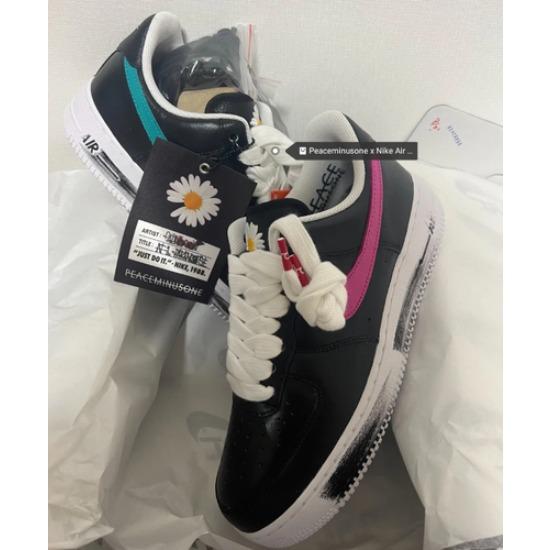 Peaceminusone X Nike Air Force1“Para-Noise3.0” Men's Black Green Pink AQ3692-004