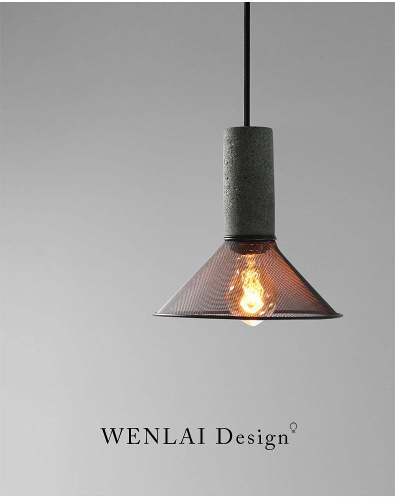 Retro Industrial Cement Pendant Light - American Country Style for Cafes, Bars, and Restaurants