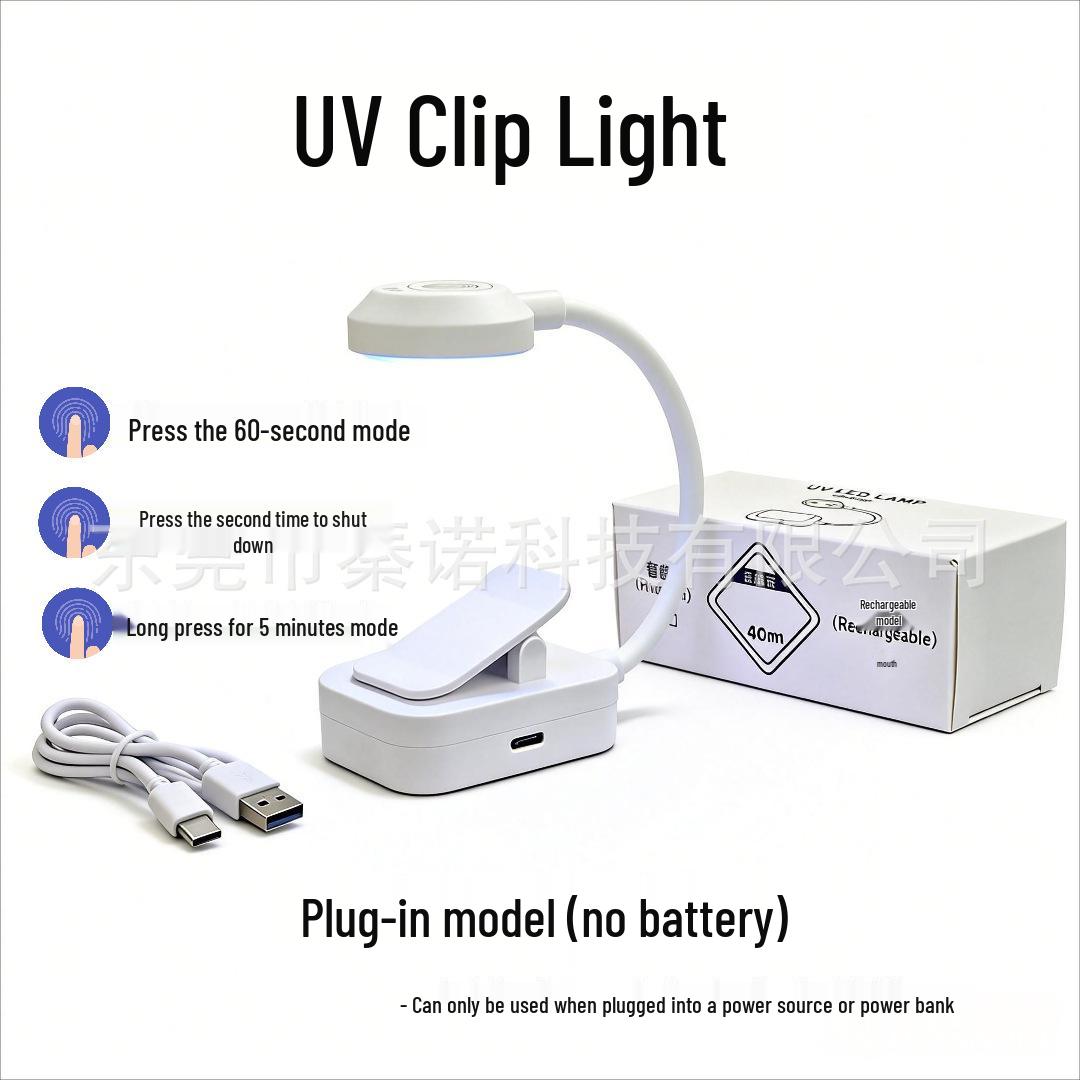 

Mini Wireless LED Nail & Desk Lamp with Gooseneck Clip for Quick Drying and Aquatic Plant/Fish Tank Lighting