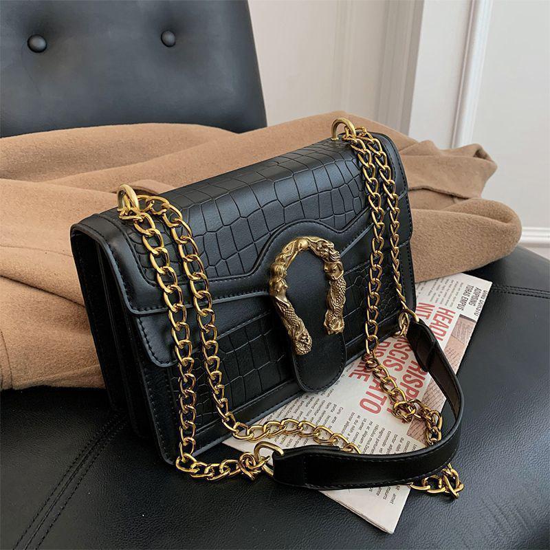Women's 2024 Trendy Stone & Crocodile Pattern Dionysus Shoulder Crossbody Bag