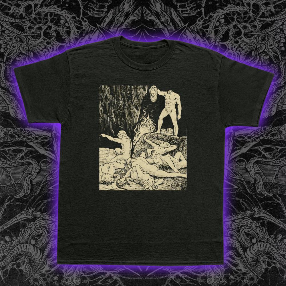 Beheaded and Writhing T-Shirt Gothic Macabre Horror Dark Art Decapitation Tee
