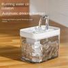 With Pump Cat Water Fountain Auto Filter Transparent Pet Water Fountain  For Small Medium Cats