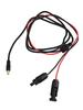 180CM Length DC 8MM Adapter Cable Polarity Marked 12AWG Wire 200Watt Support 36Volt 13Amps Female Positive Red For Camping