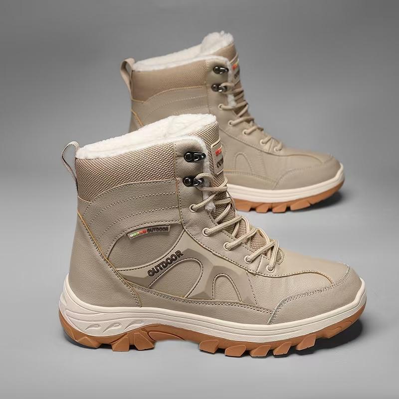 TUINANLE Женские зимние толстые нескользящие ботинки для снега — фото 9