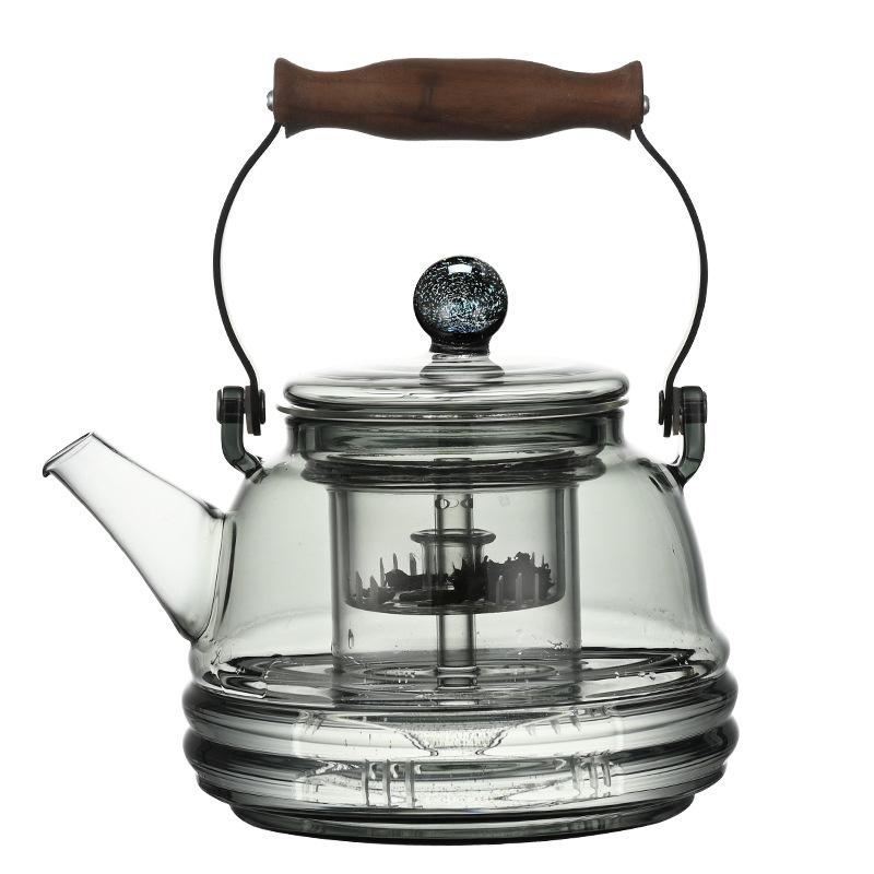 1000ml Starry Sky Lid Glass Teapots With Tea Strainer Infuser Heat Resistant Cooking Puer Oolong Tea Pot Kung Fu Tea Set