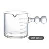 Small Glass Milk Cup Multifunction Espresso Extract Measuring Cup with Graduated Home Milk Pot Honey Ounce Cup Anti-hot Handle
