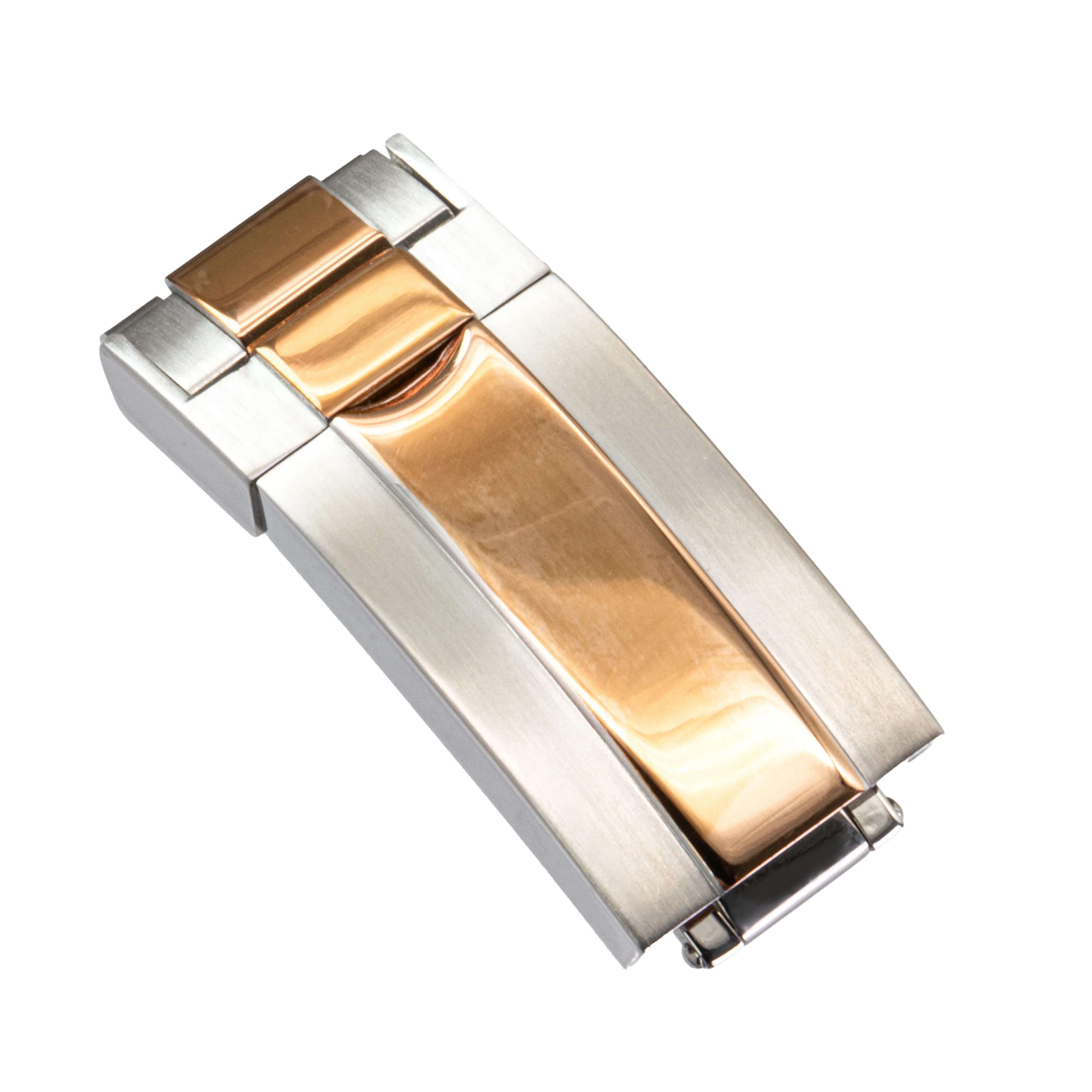 

Нова застібка для годинника з нержавіючої сталі для Rolex DAYTONA SUBMARINER GMT Тонке регулювання Глайд для гумового ремінця годинника Аксесуари для пряжки 16mm