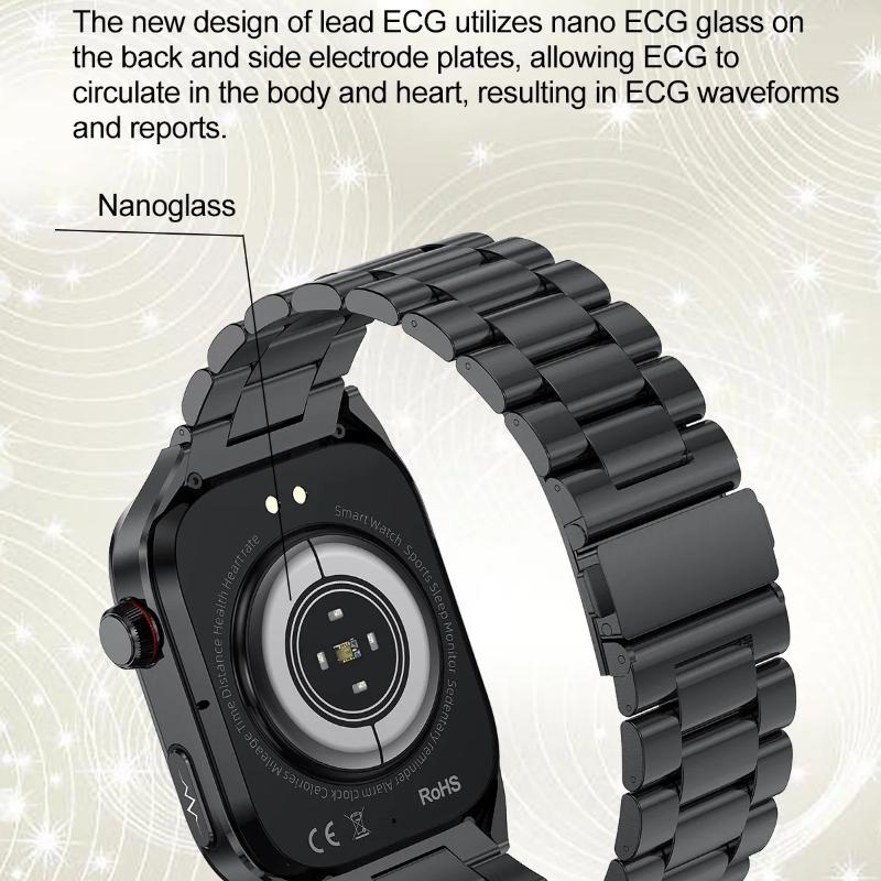 2025 New Blood Lipid Uric Acid Treatment Smart Watch Men ECG+PPG Heart Rate Sports HD Call Health Track for Samsung Smartwatch