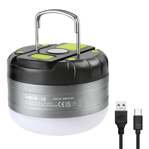 

Светодиодный фонарь Lepro, перезаряжаемый через USB, компактный, теплый белый 3500-4300K, прожектор, 5 режимов освещения, Power Bank 3600 мАч, с магнитом, портативный для улицы