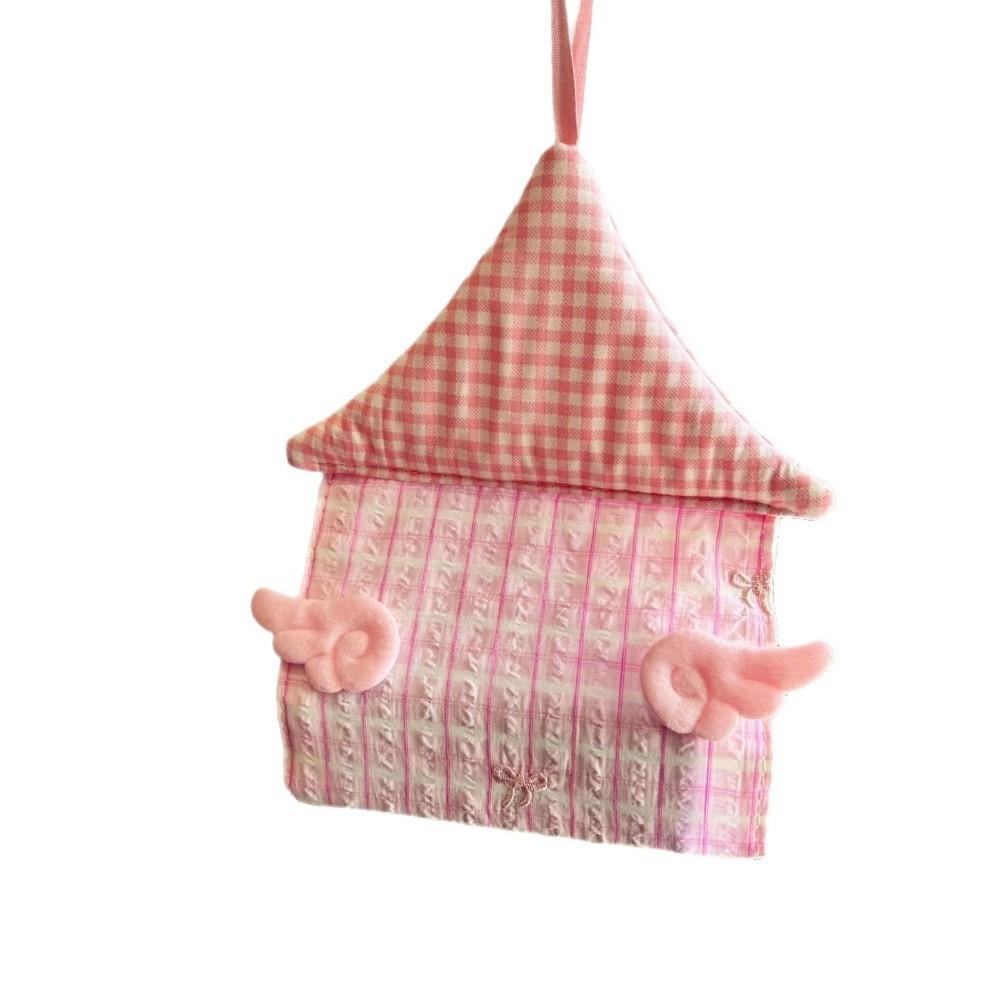 Space Saving Hanging Tissue Holder House Shape Decorative Tissue Bag Tissue Bag Living Room