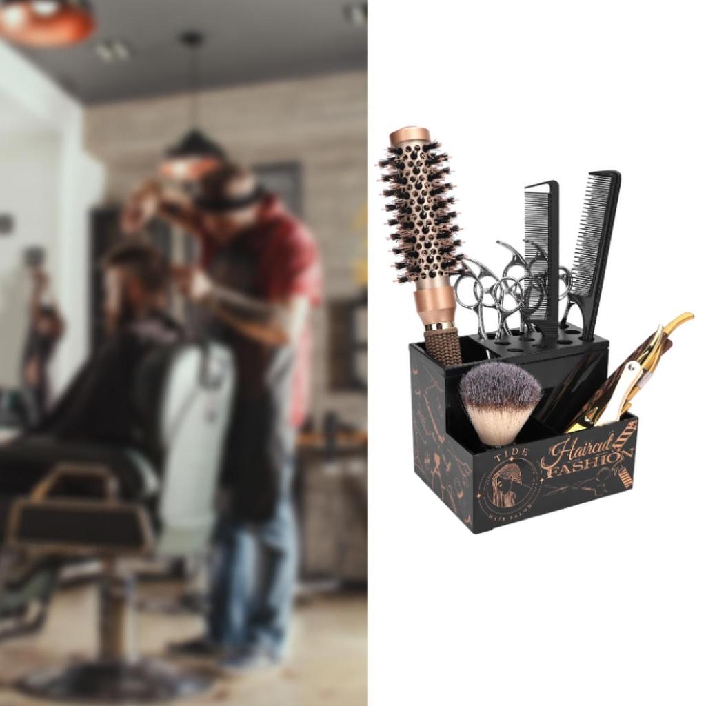 Salon Hairdressing Scissors Rack Barber Holder Box Accessories Shear