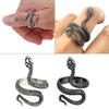 Punk Snake Ring for Men Women Exaggerated Antique Silver Color Fashion Personality Stereoscopic Opening Adjustable Ring