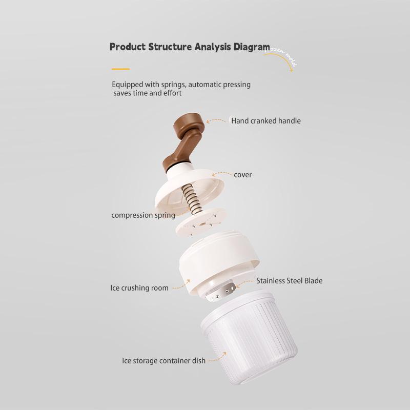 Hand Operated Machine For Making Smoothies, Manual Shaved Ice, Small Continuous Smoothie Machine, Kitchen Food Processing Tools