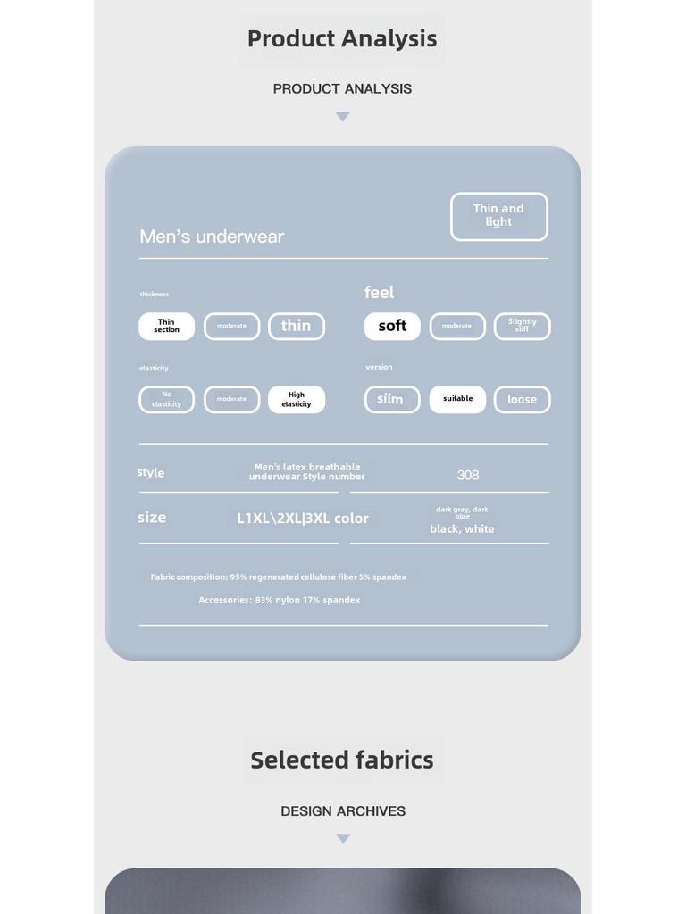 Men's Breathable Mesh Boxer Shorts with 3D Convex Pouch - Youth Sports Antibacterial Underwear