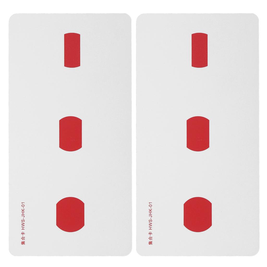 2pcs Strabismus Correction Cards Improve Visual Sense Waterproof Coated Paper Amblyopia Training Cards