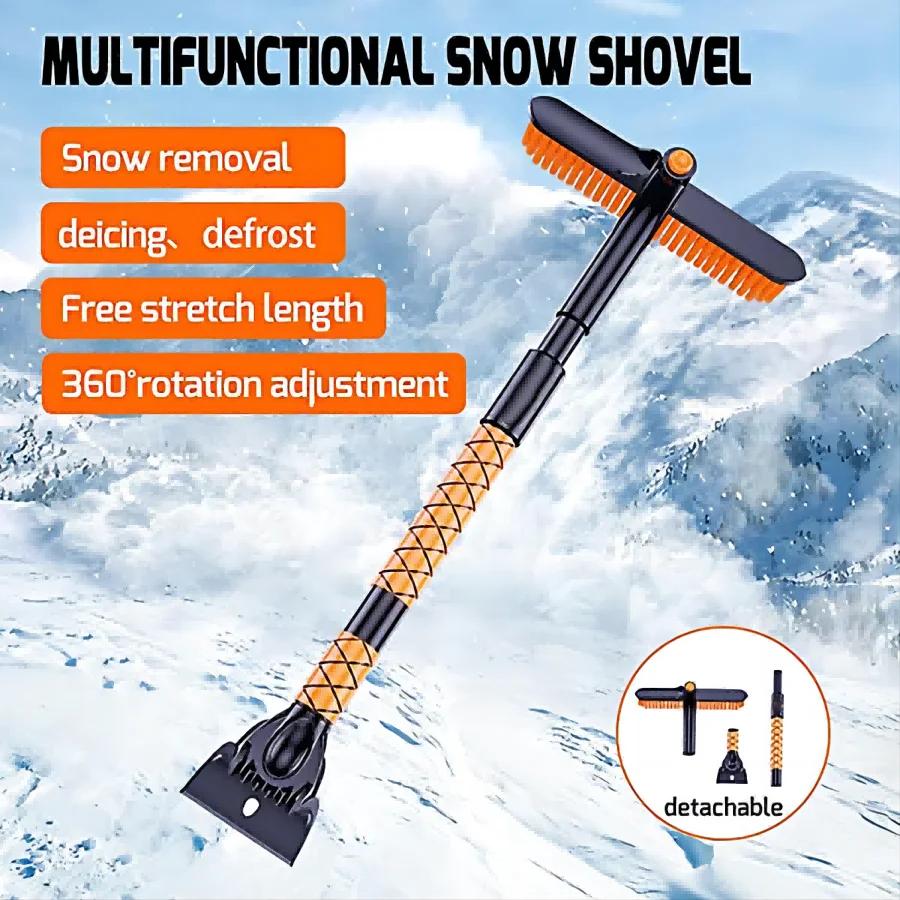 New Upgraded Car Snow Shovel, Horizontal Window Defrosting and Deicing Shovel, Snow Scraping Tool for Winter Snow Removal