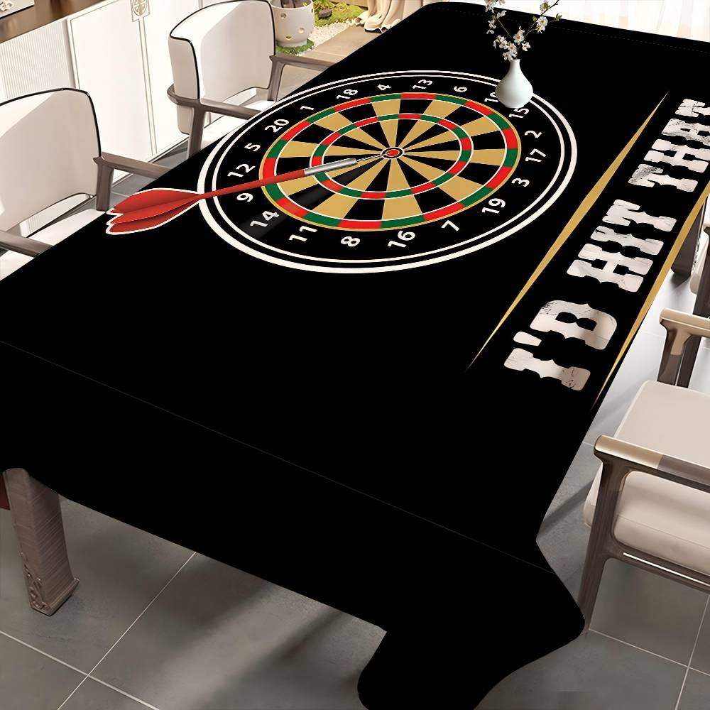 Speelkamer Dart Rechthoekige Tafelkleed Tafel Decoratie Herbruikbaar Waterdicht Keuken Eetkamertafelkleed Feestdecoratie 90x140cm