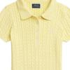 Polo Ralph Lauren Dress Ss24 Solid Color Logo Embroidery Short Sleeve Kids Dresses Yellow 313935037-002