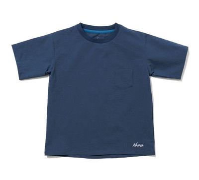 Dot Air Kids Size BLU [NANGA] Tee, 140,