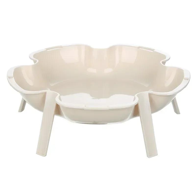Convenience Household Tools Can Be Superimposed Flower Plate Side Dish Tableware Fruit Small Plate Dessert Plate Accessories