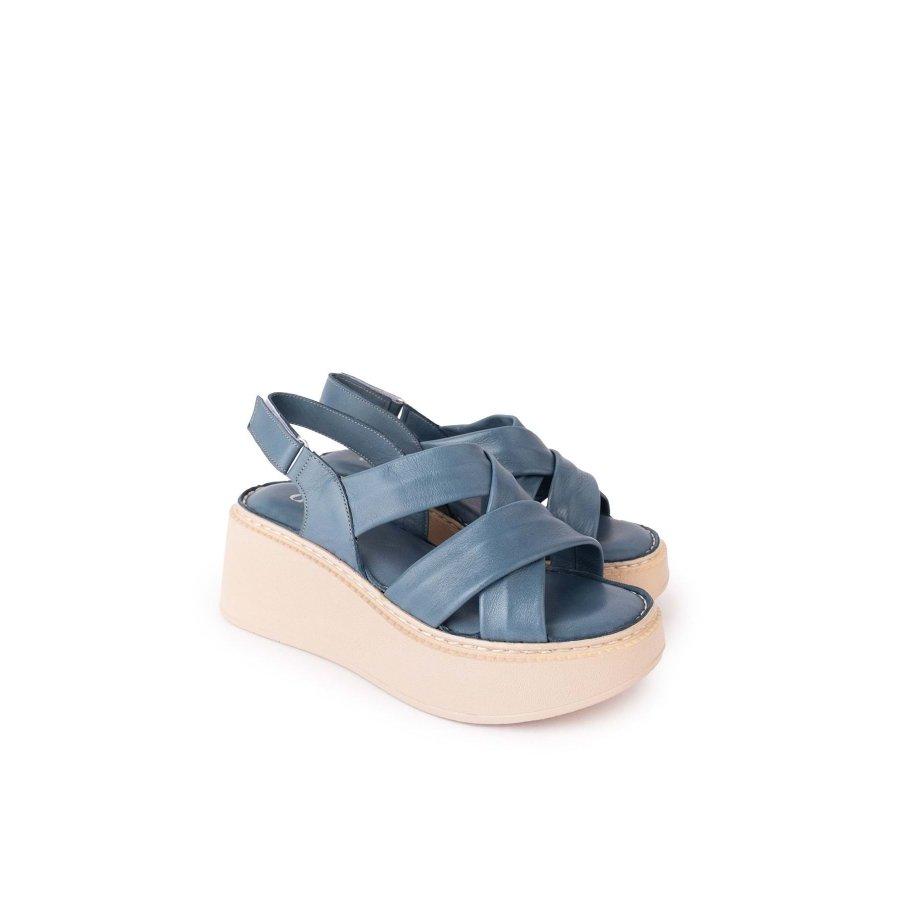 Women's Genuine Leather Wedge Heeled Sandals