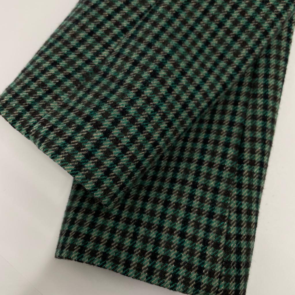 Lacoste BF1111L Classic wool blend soutien collar coat coat 36 greenUsed