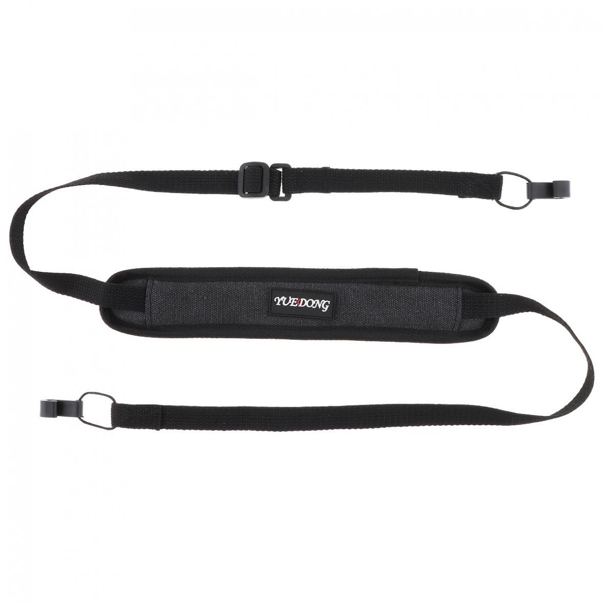 

Регулируемый цветной ремешок для гавайской гитары Дышащий хлопковый ремешок с двойным крючком без перфорации чёрный