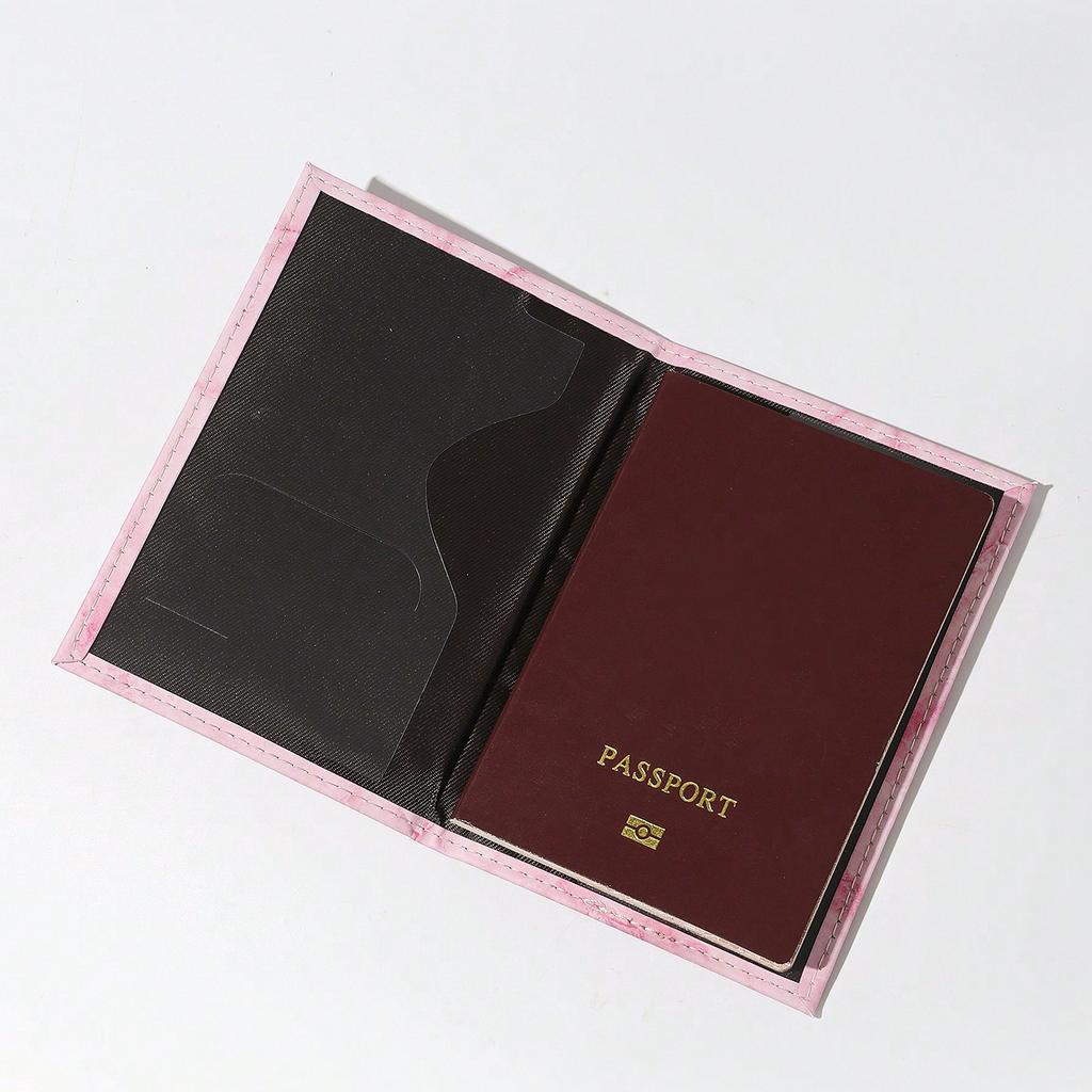 PU Leather Passport Holder Wallet Card holder Stylish plane travel accessory for women or men on flight travel cmc