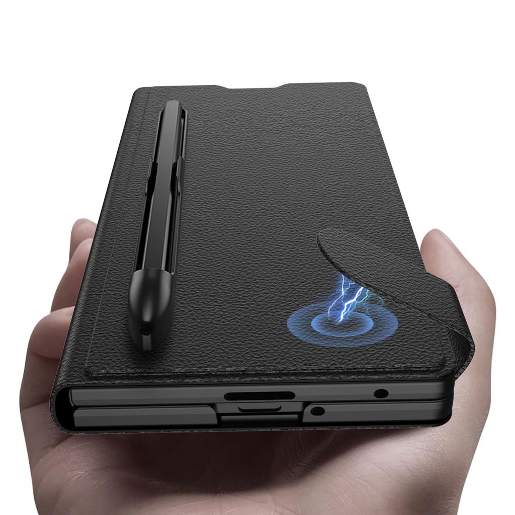 New Samsung ZFold8Ultra Phone Case Flip Wallet Leather Case Personalized Pen Slot Leather Case