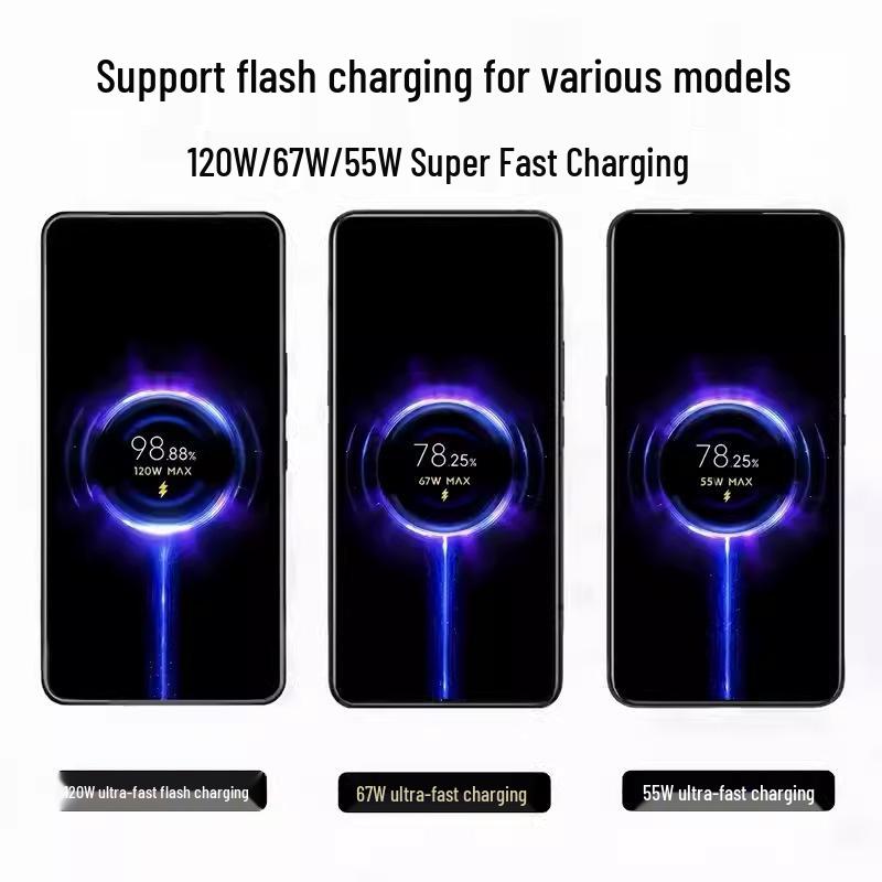 Xiaomi Schnelllade-Datenkabel mit Dezimalpunkt für 30W bis 120W