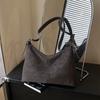 PU Shoulder Bag Women Fashion Hobo Bag With Minimalist Design Soft Texture Handbag Everyday Use