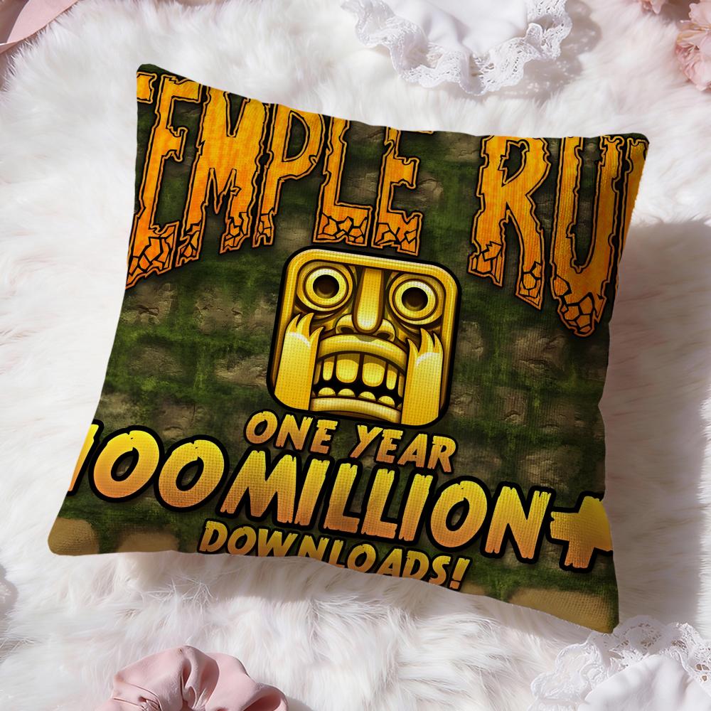 

Накладка на подушку для гри Temple Run Преміальний комфорт Двостороння наволочка - Дизайн Два в одному для будь-якої кімнати та салону автомобіля 30cmx30cm
