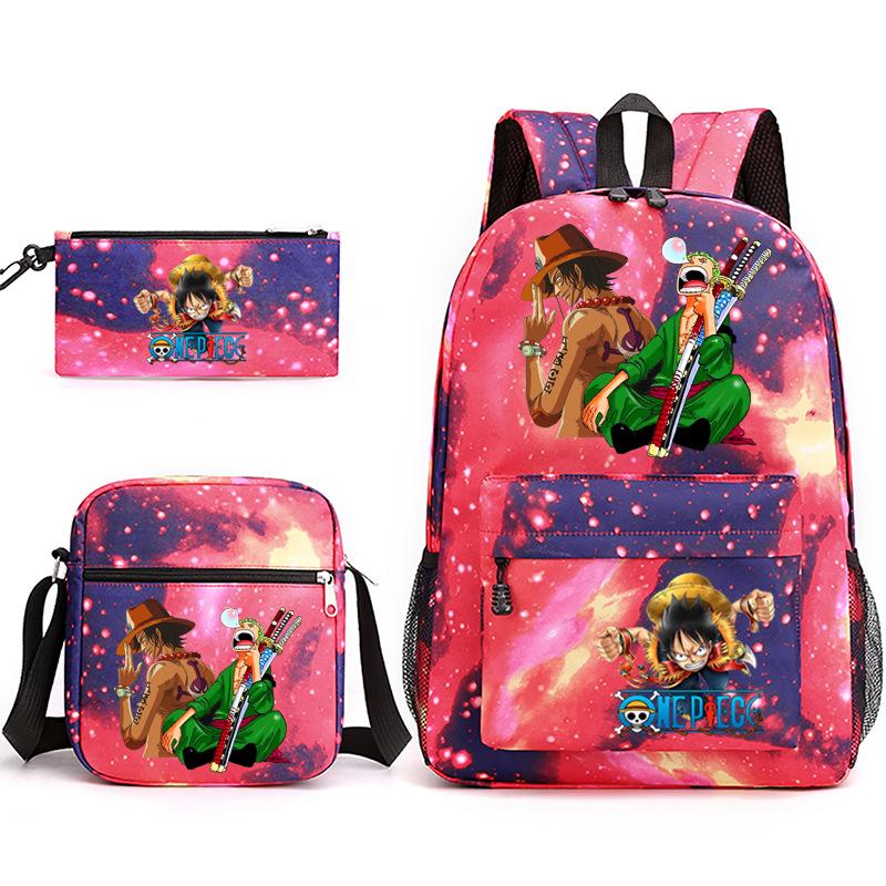 2022 Independent Station Starry Sky 3-piece set ONE PIECE backpack shoulder bag pencil case