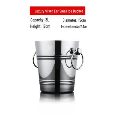 Yode Thickened Stainless Steel Ice & Champagne Bucket