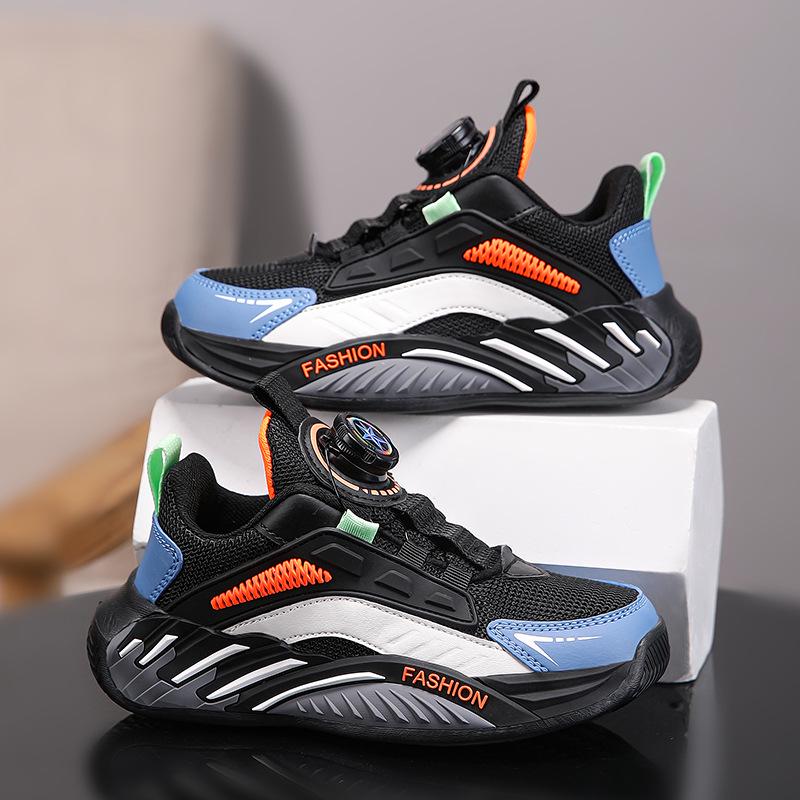 Pantofi sport pentru copii Toamna 2025: Pantofi de alergare cu cataramă rotativă, antiderapante, rezistente la uzură pentru băieți și fete