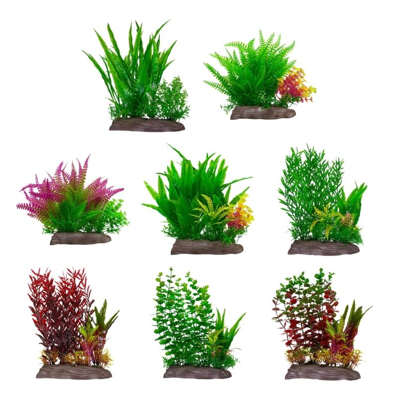 Aquariums Decoration Realistic Water Grass Simulation Water Plant for Various Fishtanks Landscapes Fish Shelter Hideouts